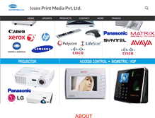 Tablet Screenshot of iconsprintmedia.com